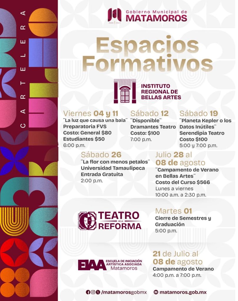 IMG-20250704-WA0029-809x1024 Matamoros se llena de cultura en julio: consulta la cartelera de actividades