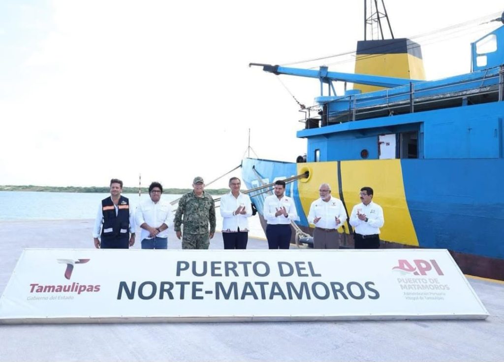 IMG-20250220-WA0031-1024x735 Inician operaciones en el Puerto Norte de Matamoros; encabezan ceremonia el gobernador Américo Villarreal y el alcalde Beto Granados