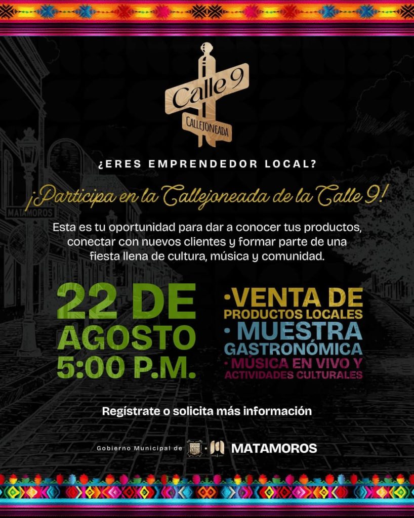 IMG-20250807-WA0024-818x1024 Gobierno de Beto Granados invita a la reinauguración de "La Callejoneada de la Calle 9"