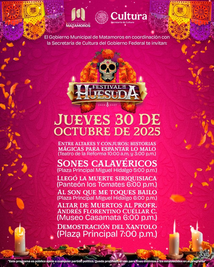 IMG-20251030-WA0016-819x1024 Matamoros celebra el Festival de la Huesuda 2025 con arte y tradición